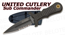 Load image into Gallery viewer, United Cutlery Sub Commander BLACK Mini Boot Knife UC2724