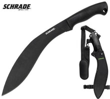 Load image into Gallery viewer, Schrade Gurkha Kukri Machete 12.8&quot; Blade, Black TPE Handle SCHGK1
