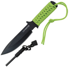 Load image into Gallery viewer, Z-Hunter Zombie Apocalypse 9&quot; Fixed Knife W/ Fire Starter ZB005
