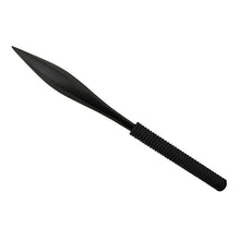 Load image into Gallery viewer, DEFENDER BLACK THROWING DARTS 3 PIECE SET NYLON WRIST SHEATH CARBON STEEL 5230
