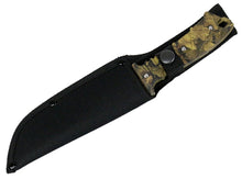 Load image into Gallery viewer, Defender Xtreme Full Tang Hunting Knife Woodland Brown Camo 9292