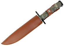 Load image into Gallery viewer, Defender Green Digital camo Bayonet Hunting Knife with Sheath 9295