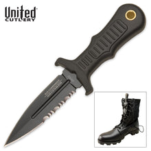 Load image into Gallery viewer, United Cutlery Sub Commander BLACK Mini Boot Knife UC2724
