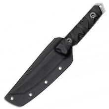 Load image into Gallery viewer, MAGNUM SIERRA DELTA TANTO FIXED BLADE KNIFE BLACK GROOVED G10 HANDLE BOM02SC016