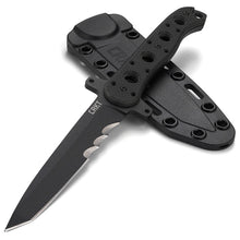 Load image into Gallery viewer, CRKT M16 FX TANTO STEEL VEFF SERRATED FIXED BLADE TACTICAL KNIFE SHEATH CR13FX
