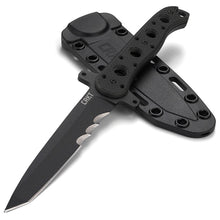 Load image into Gallery viewer, CRKT M16 FX TANTO STEEL VEFF SERRATED FIXED BLADE TACTICAL KNIFE SHEATH CR13FX