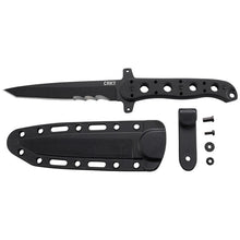 Load image into Gallery viewer, CRKT M16 FX TANTO STEEL VEFF SERRATED FIXED BLADE TACTICAL KNIFE SHEATH CR13FX
