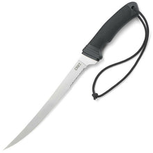 Load image into Gallery viewer, COLUMBIA RIVER CRKT KOMMER BIG EDDY II FILLET KNIFE SATIN STAINLESS BLADE CR3010

