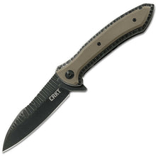 Load image into Gallery viewer, COLUMBIA RIVER CRKT ERIC OCHS APOC FLIPPER KNIFE BLACK STONEWASHED BLADE CR5380