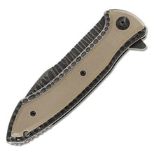 Load image into Gallery viewer, COLUMBIA RIVER CRKT ERIC OCHS FLIPPER KNIFE BLACK STONEWASHED COMBO BLADE CR5381

