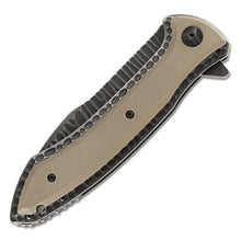 Load image into Gallery viewer, COLUMBIA RIVER CRKT ERIC OCHS FLIPPER KNIFE BLACK STONEWASHED COMBO BLADE CR5381