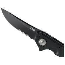 Load image into Gallery viewer, COLUMBIA RIVER FLAVIO IKOMA SEISMIC FLIPPER KNIFE BLACK PVD COMBO BLADES CR5401K
