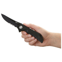 Load image into Gallery viewer, COLUMBIA RIVER FLAVIO IKOMA SEISMIC FLIPPER KNIFE BLACK PVD COMBO BLADES CR5401K
