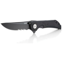 Load image into Gallery viewer, COLUMBIA RIVER FLAVIO IKOMA SEISMIC FLIPPER KNIFE BLACK PVD COMBO BLADES CR5401K
