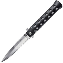 Load image into Gallery viewer, COLD STEEL TI-LITE FOLDING KNIFE 4&quot; SATIN CARBON BLADES ZY-EX HANDLES CS26SP
