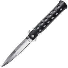 Load image into Gallery viewer, COLD STEEL TI-LITE FOLDING KNIFE 4&quot; SATIN CARBON BLADES ZY-EX HANDLES CS26SP