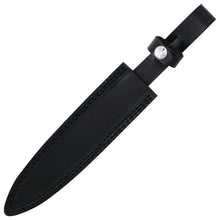 Load image into Gallery viewer, DAMASCUS COMMANDO DAGGER DOUBLE EDGE FIXED BLADE KNIFE LEATHER SHEATH DM1262DM
