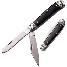 Load image into Gallery viewer, ELK RIDGE FOLDING KNIFE STAINLESS CLIP AND SPEY BLADES CUTTING TOOLS ER220BW
