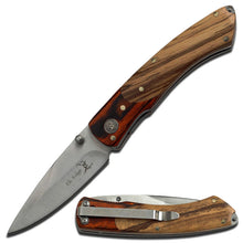 Load image into Gallery viewer, ELK RIDGE KNIVES CLOSED POCKET FOLDING KNIFE LINERLOCK TWO TONE STAINLESS ER301
