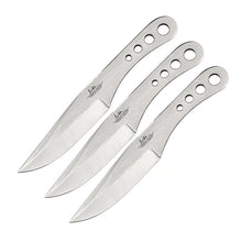 Load image into Gallery viewer, UNITED CUTLERY GIL HIBBEN LARGE TRIPLE SET THROWING KNIVES BLADE GH455C GH455
