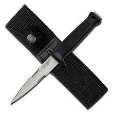 Load image into Gallery viewer, SURVIVOR HK-740SL FIXED BLADE KNIFE 6.5&quot; STAINLESS STEEL RUBBER W/ NYLON SHEATH
