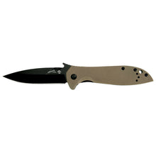 Load image into Gallery viewer, KERSHAW EMERSON WAVE COYOTE BROWN FINE EDGE FOLDING POCKET KNIFE KS6054BRNBLK