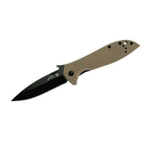 Load image into Gallery viewer, KERSHAW EMERSON WAVE COYOTE BROWN FINE EDGE FOLDING POCKET KNIFE KS6054BRNBLK
