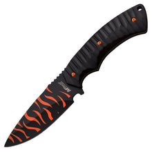 Load image into Gallery viewer, MTECH USA 9.25&quot; ORANGE TIGER HUNTING FIXED BLADE KNIFE STAINLESS SHEATH MT2064BO
