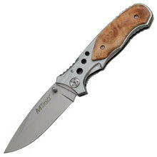 Load image into Gallery viewer, MTECH USA PAKKAWOOD 4.5&quot; FOLDING POCKET KNIFE TACTICAL HUNTING STAINLESS MT423SL

