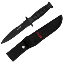Load image into Gallery viewer, MTECH USA 10.5&quot; BOOT KNIFE STAINLESS STEEL DOUBLE EDGED BLADE WITH SHEATH MT575