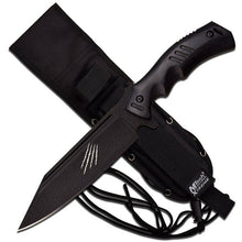 Load image into Gallery viewer, MTECH USA FIXED BLADE BOWIE KNIFE STAINLESS PAKKAWOOD HANDLE MOLLE SHEATH MX8143