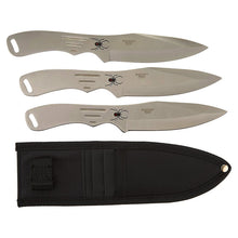 Load image into Gallery viewer, PERFECT POINT THREE THROWING KNIVES SET STAINLESS BLADES NYLON SHEATH RC-179-3
