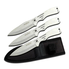Load image into Gallery viewer, PERFECT POINT THREE THROWING KNIVES SET STAINLESS BLADES NYLON SHEATH RC-179-3

