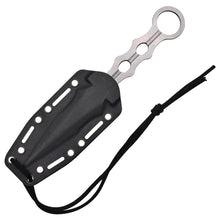 Load image into Gallery viewer, S-TEC TACTICAL THROWING KNIFE 9&quot; DOUBLE EDGED STAINLESS NECK SHEATH STTS200SL
