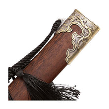 Load image into Gallery viewer, QING DYNASTY HAND FORGED ORIENTAL SWORD DAO DAMASCUS STEEL BLADE WEAPON SW258

