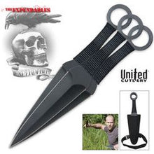 Load image into Gallery viewer, United Cutlery Expendables Kunai 3 Piece Thrower Set 12&quot; Overall - UC2772