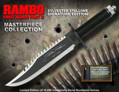 Master Cutlery Rambo First Blood Part II Knife Sylvester