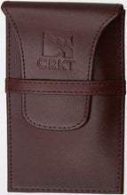Load image into Gallery viewer, CRKT Folding Knife Brown Leather Belt Sheath W/ Embossed CRKT Log CRD7233
