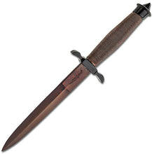 Load image into Gallery viewer, GIL HIBBEN HELLFYRE SHADOW DAGGER DAMASCUS BLADE COPPER WRAPPED HANDLE gh0441rd
