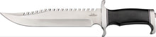 Load image into Gallery viewer, United Cutlery Gil Hibben Survivor Bowie Knife 10&quot; Sawback Blade, Micarta Handles, Leather Sheath GH5026
