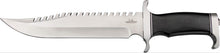 Load image into Gallery viewer, United Cutlery Gil Hibben Survivor Bowie Knife 10&quot; Sawback Blade, Micarta Handles, Leather Sheath GH5026
