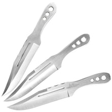 Load image into Gallery viewer, GIL HIBBEN TRIPLE SET THROWING KNIVES STAINLESS CLIP POINT BLADE SHEATH gh5106
