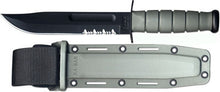 Load image into Gallery viewer, KA-BAR Foliage Green Utility Knife 11.75&quot; Overall Serrated With Kraton Handle KA5012
