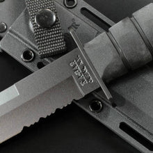 Load image into Gallery viewer, KA-BAR Tanto Utility Knife 8&quot; Combo Blade, Kraton G Handle, Kydex Sheath KA1245
