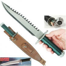 Load image into Gallery viewer, Master Cutlery Rambo First Blood Standard Edition Fixed Knife 14&quot; Overall Sawback RB9292
