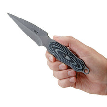 Load image into Gallery viewer, CRKT MATTHEW LERCH SHRILL FIXED DOUBLE EDGED BOOT KNIFE STAINLESS BLADE CR2075