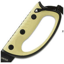 Load image into Gallery viewer, USMC SEMPER FIDELIS SAWBACK KUKRI KNIFE RUBBER HANDLE STAINLESS BLADES uc3469
