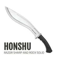 Load image into Gallery viewer, UNITED CUTLERY HONSHU BOSHIN KUKRI KNIFE MACHETE FIXED BLADE WITH SHEATH UC3241
