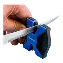 Load image into Gallery viewer, ACCUSHARP KNIFE SHARPENER FOR KITCHEN CAMPING FISHING HUNTING KNIVES AS334 BLUE
