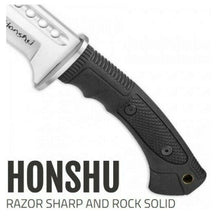Load image into Gallery viewer, UNITED CUTLERY HONSHU BOSHIN KUKRI KNIFE MACHETE FIXED BLADE WITH SHEATH UC3241
